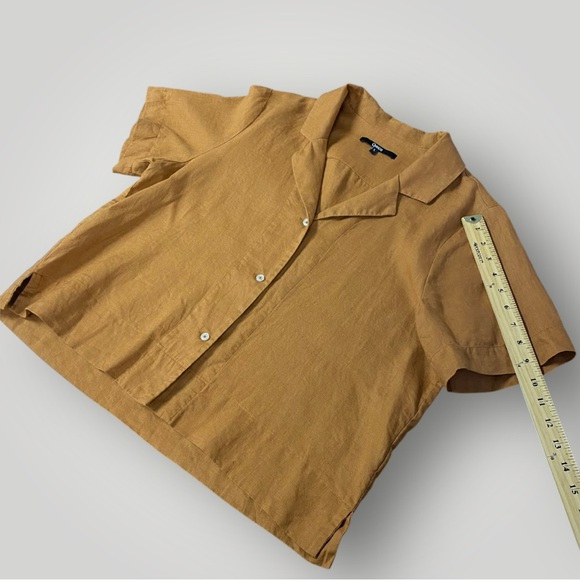 QUINCE 100% Linen Short Sleve Shirt Sz L - Picture 9 of 11